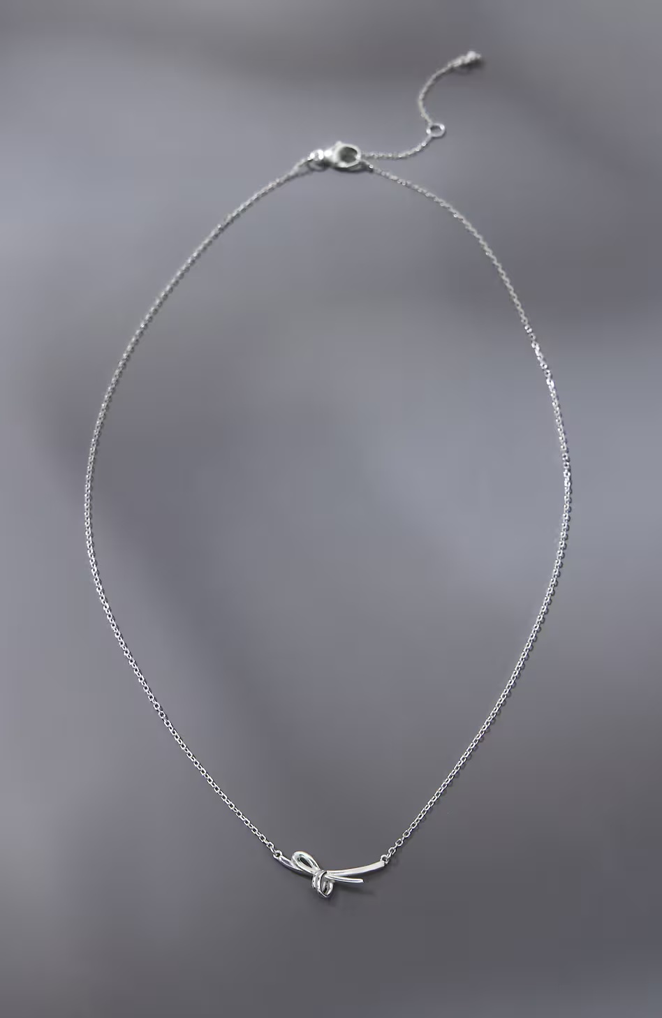 Sterling Silver Bow Necklace