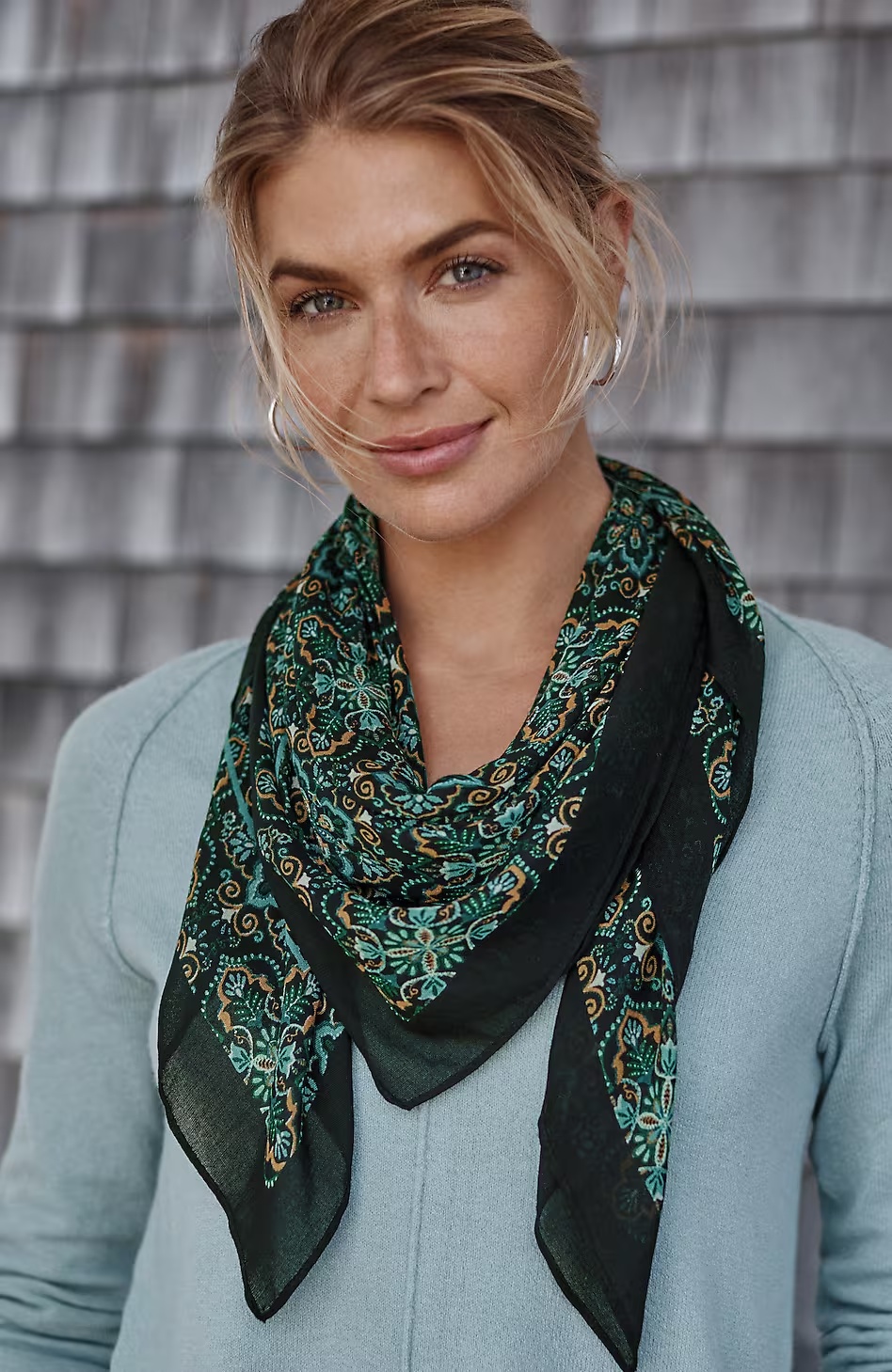 Printed Square Scarf