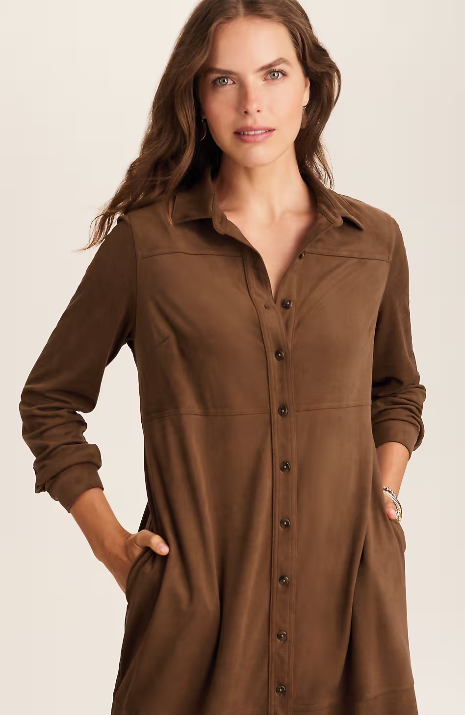 12909-Faux-Suede-Shirtdress-4.jpg Faux-Suede Shirtdress