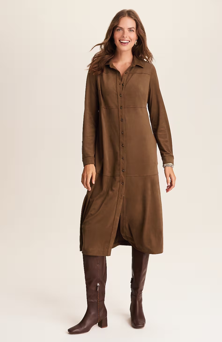 12909-Faux-Suede-Shirtdress-5.jpg Faux-Suede Shirtdress