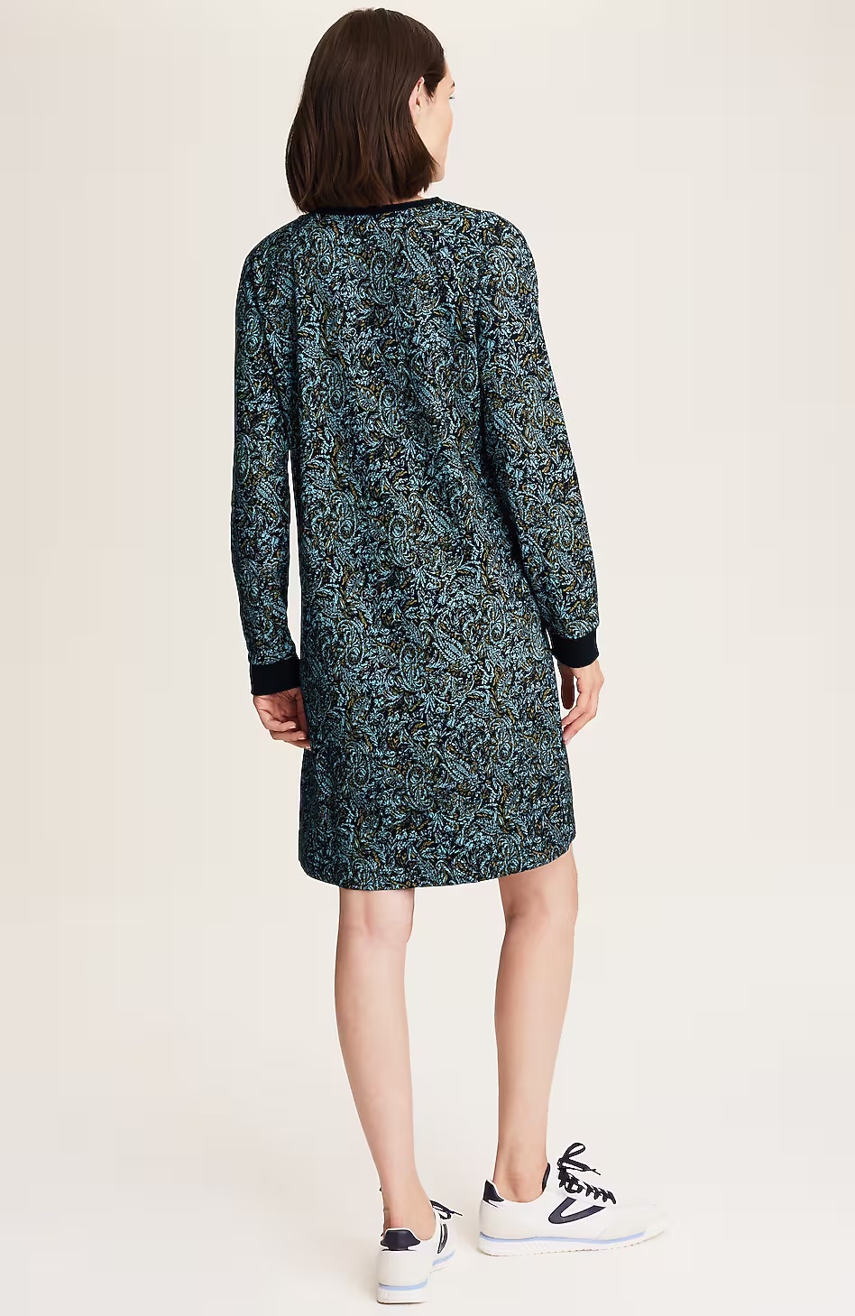 Fit French Terry Printed Dress