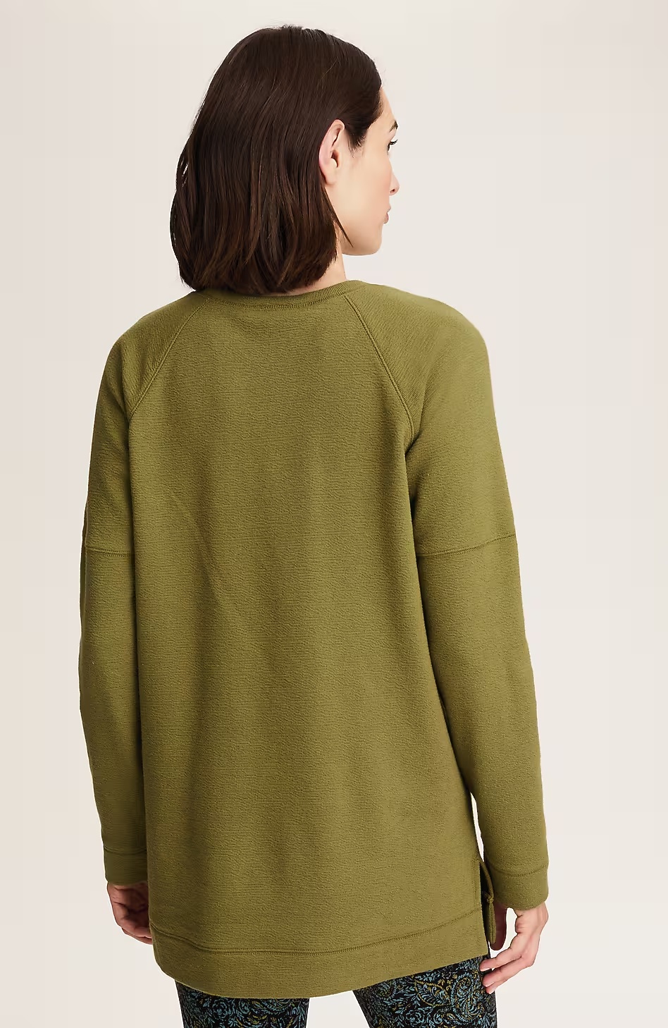Fit Textured Fleece Tunic