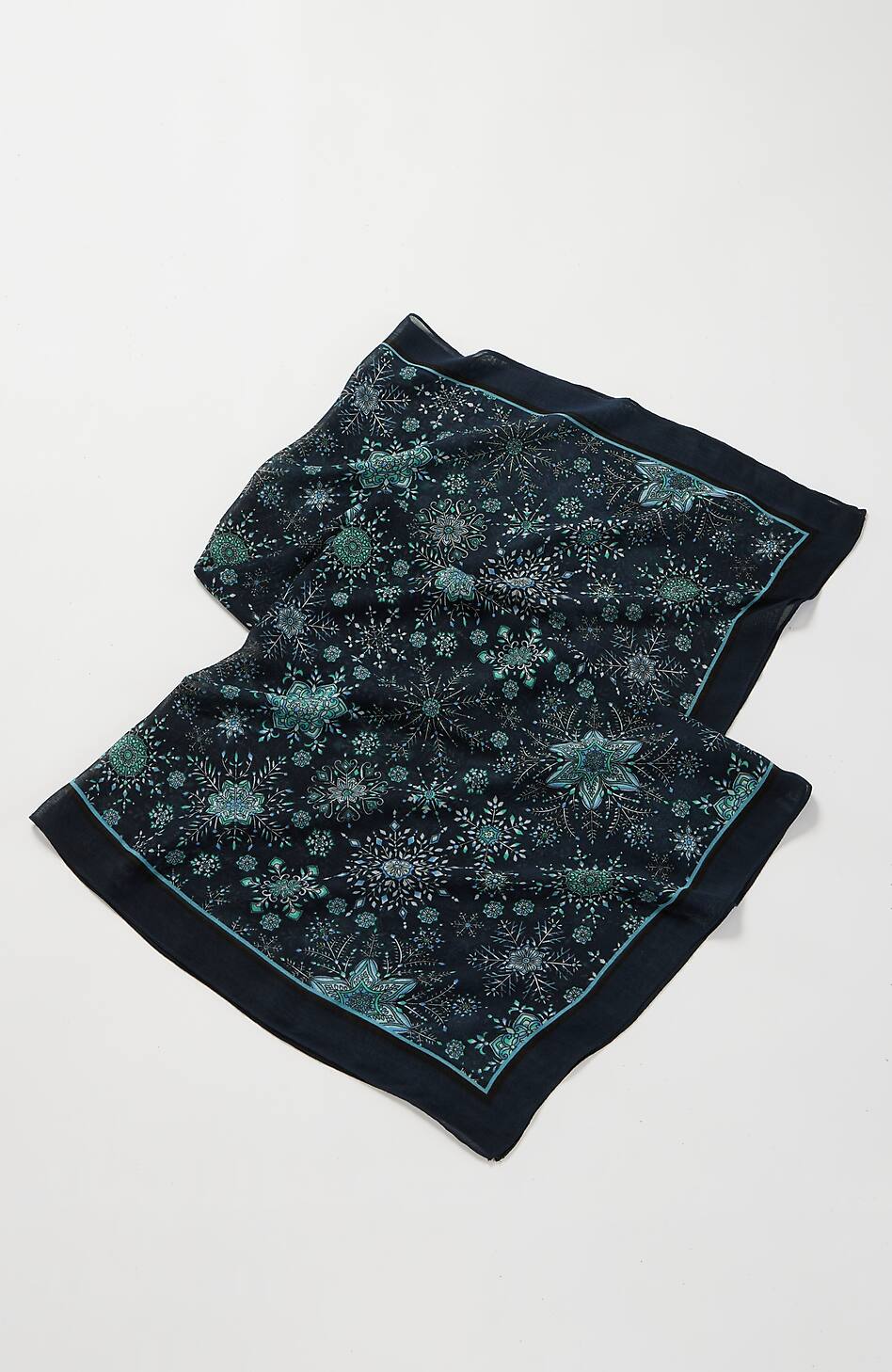 Lightweight Printed Square Scarf