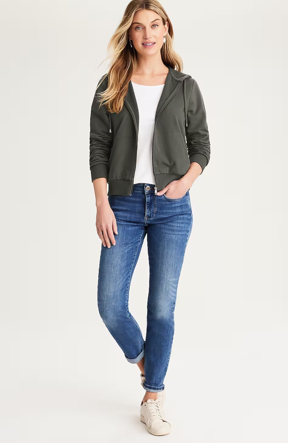 Brushed-Fleece Hooded Sweatshirt