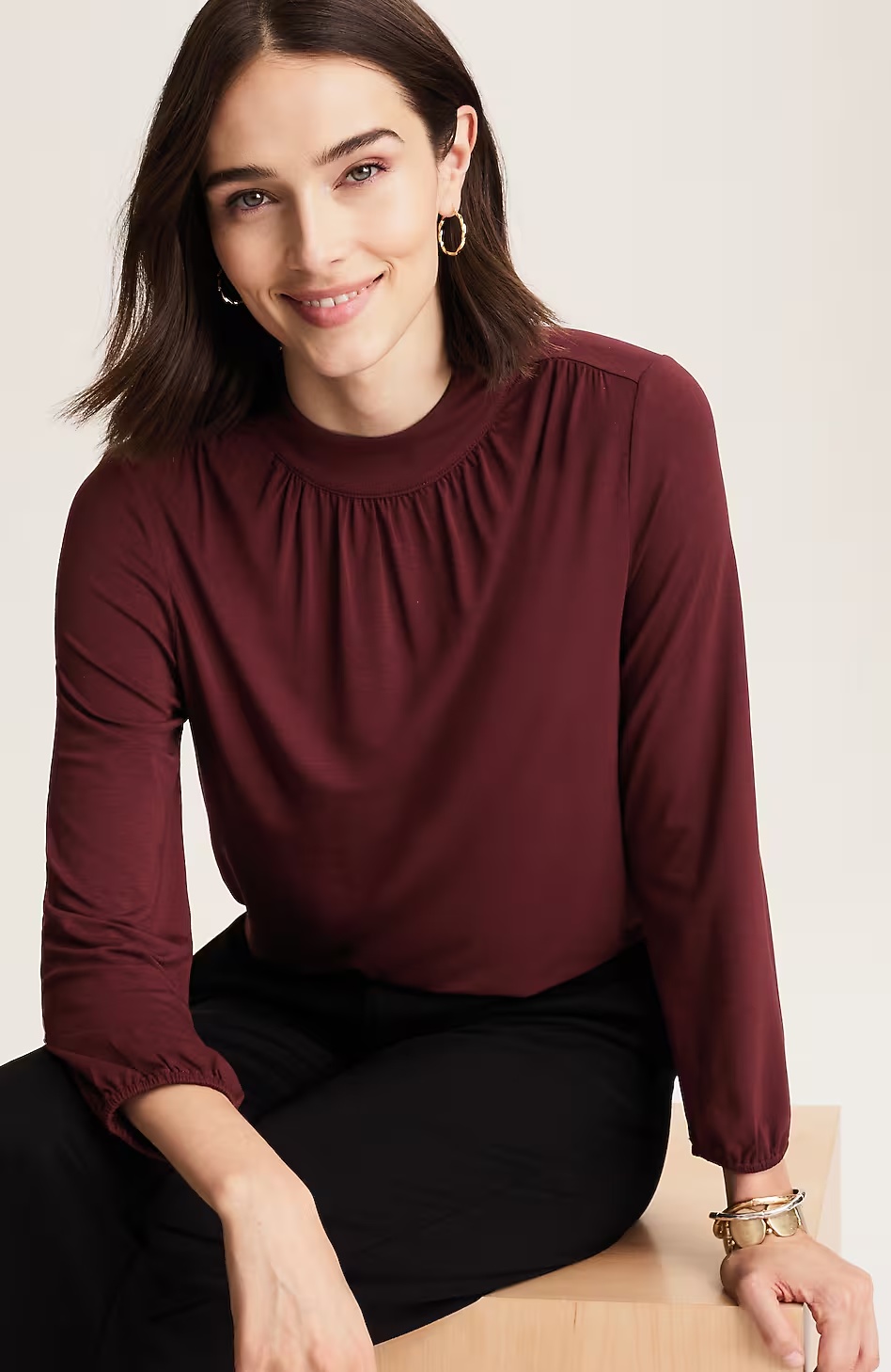 14254-Wearever-A-Line-Shirred-Top-1.jpg Wearever A-Line Shirred Top