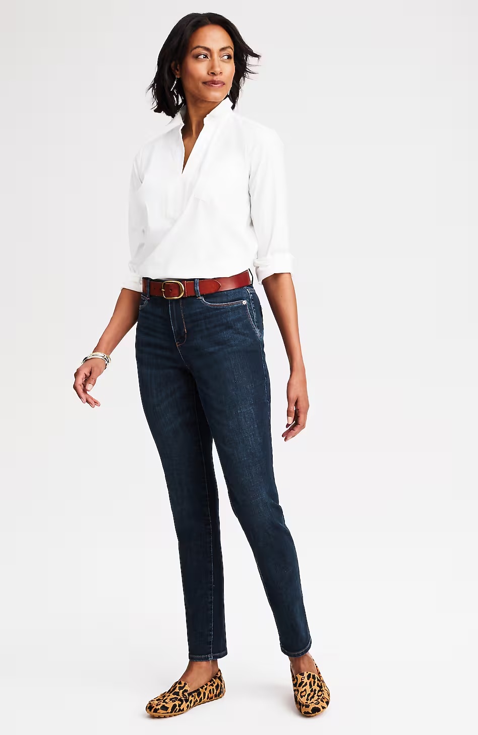 Curvy-Fit Authentic Slim-Leg Jeans