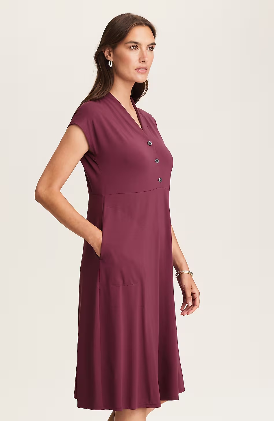 15189-Wearever-Dolman-Sleeve-V-Neck-Dress-4.jpg Wearever Dolman-Sleeve V-Neck Dress