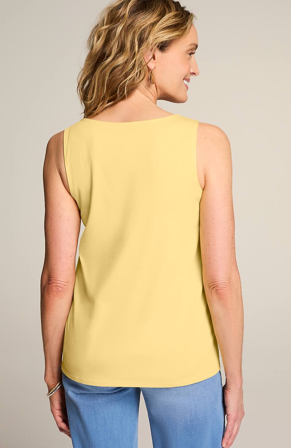 Pima-Stretch Knit Tank