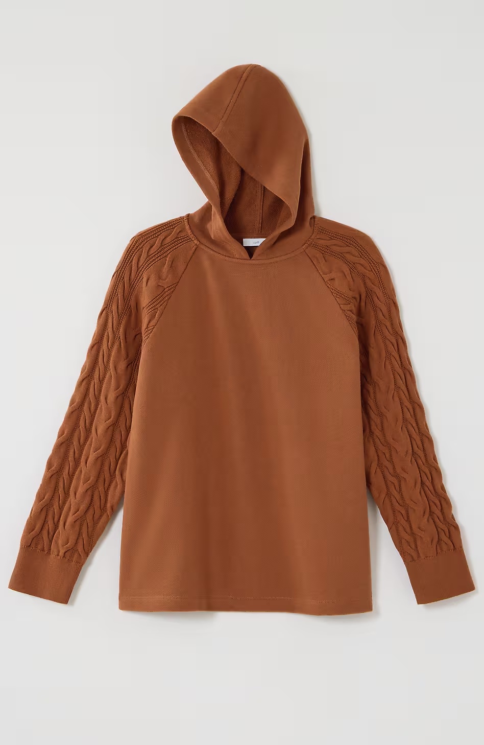 17508-French-Terry-u0026-Cable-Knit-Hoodie-9.jpg French Terry & Cable-Knit Hoodie