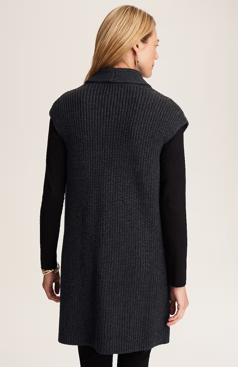 18261-Marled-Shawl-Collar-Gilet-2.jpg Marled Shawl-Collar Gilet