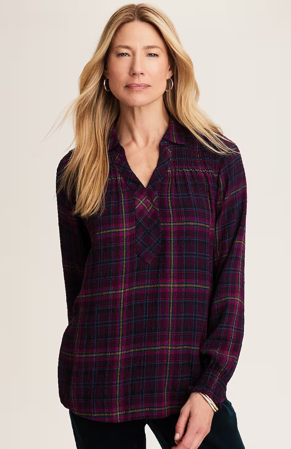 19666-Smocked-Plaid-Popover-6.jpg Smocked Plaid Popover