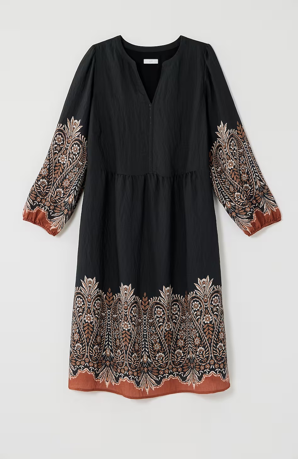19706-Placed-Paisley-V-Neck-Dress-4.jpg Placed-Paisley V-Neck Dress