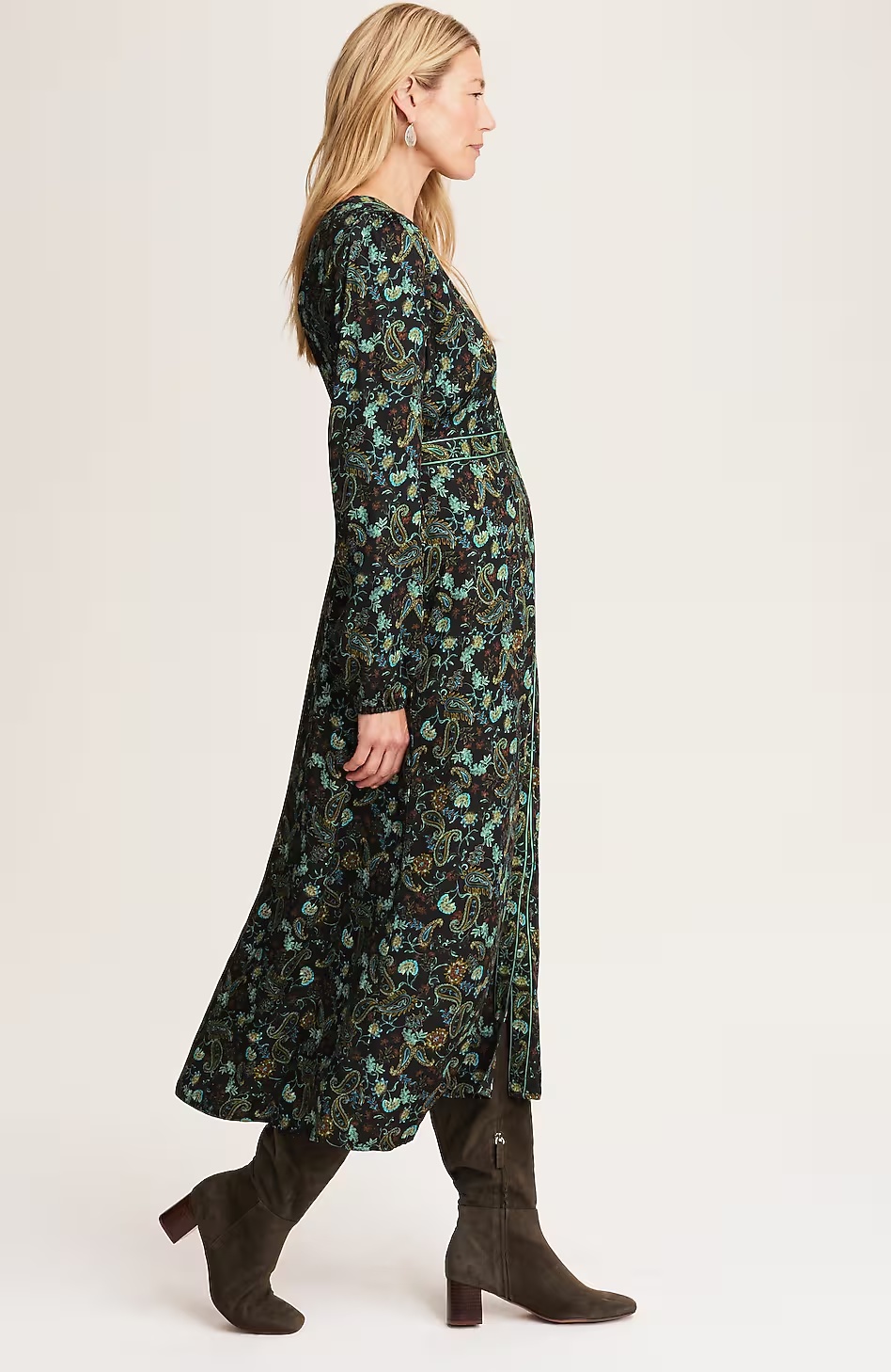 19786-Border-Printed-Seamed-Waist-Dress-6.jpg Border-Printed Seamed-Waist Dress
