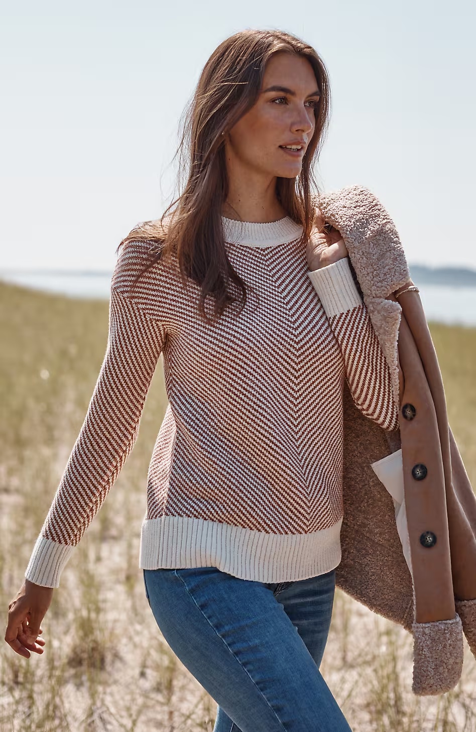 Chevron-Pattern Sweater