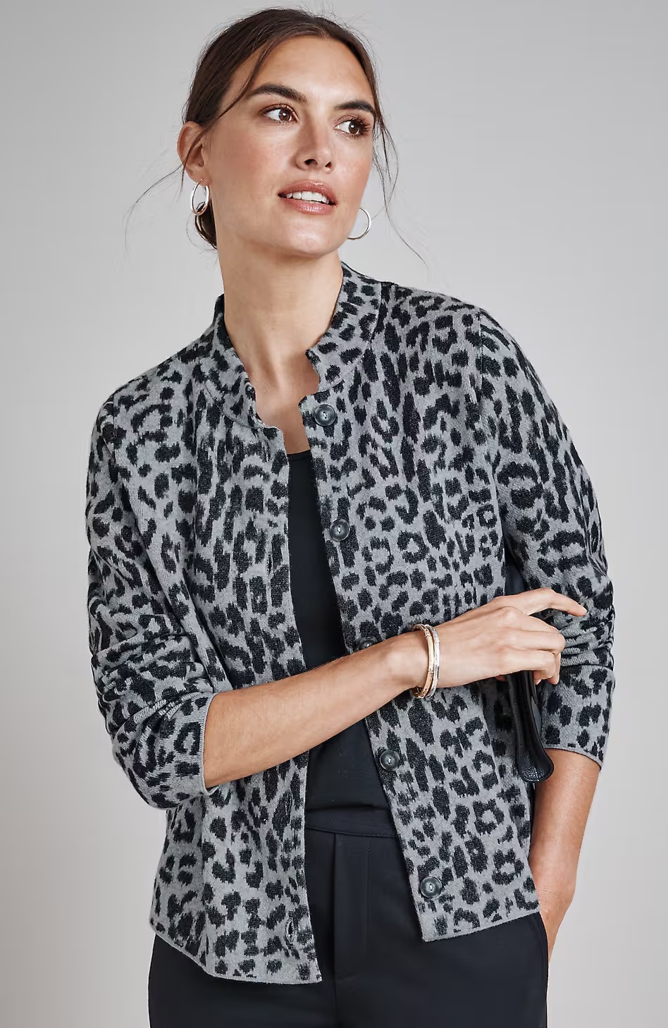 Wearever Leopard-Pattern Cardi