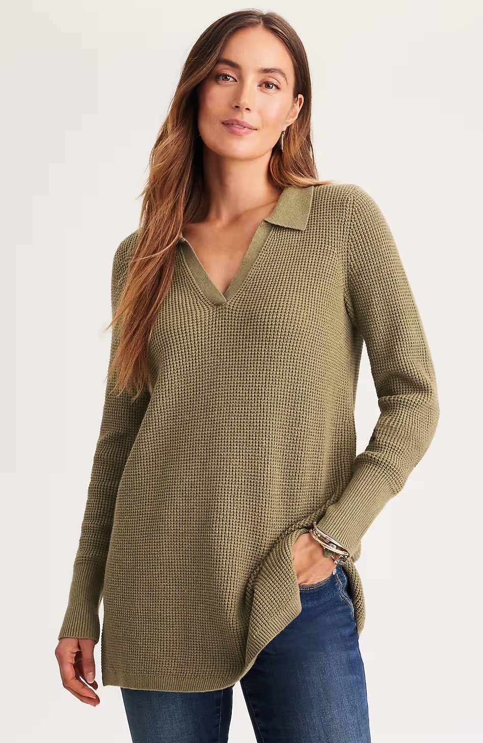 20821-Textured-Johnny-Collar-Sweater-Tunic-5.jpg Textured Johnny-Collar Sweater Tunic