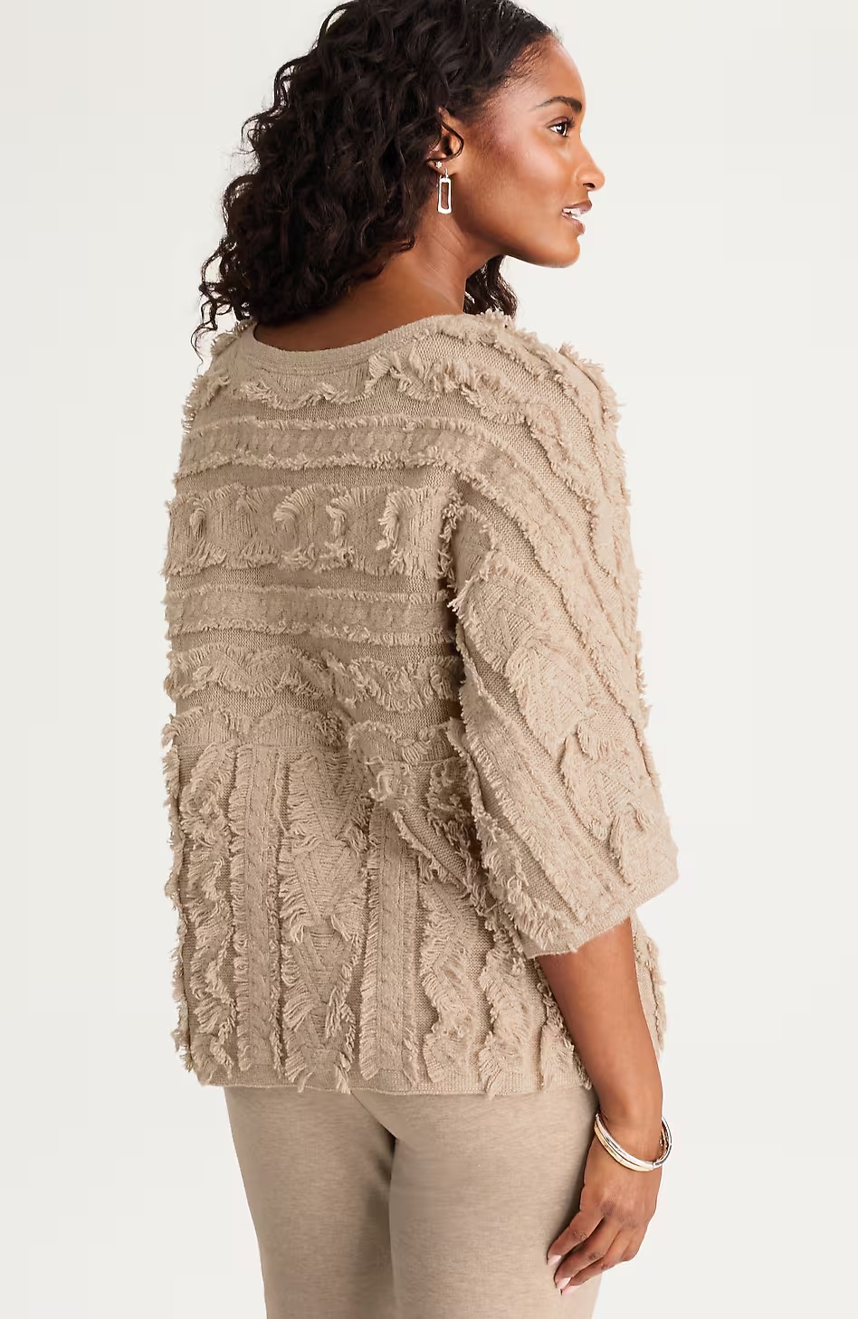 21179-Pure-Jill-Fringed-Jacquard-Sweater-2.jpg Pure Jill Fringed Jacquard Sweater