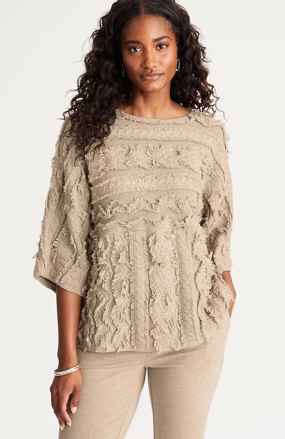 21179-Pure-Jill-Fringed-Jacquard-Sweater-5.jpg Pure Jill Fringed Jacquard Sweater