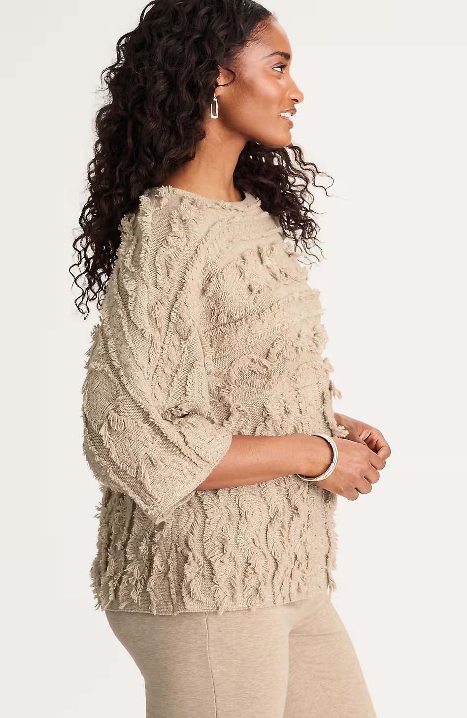 21179-Pure-Jill-Fringed-Jacquard-Sweater-6.jpg Pure Jill Fringed Jacquard Sweater