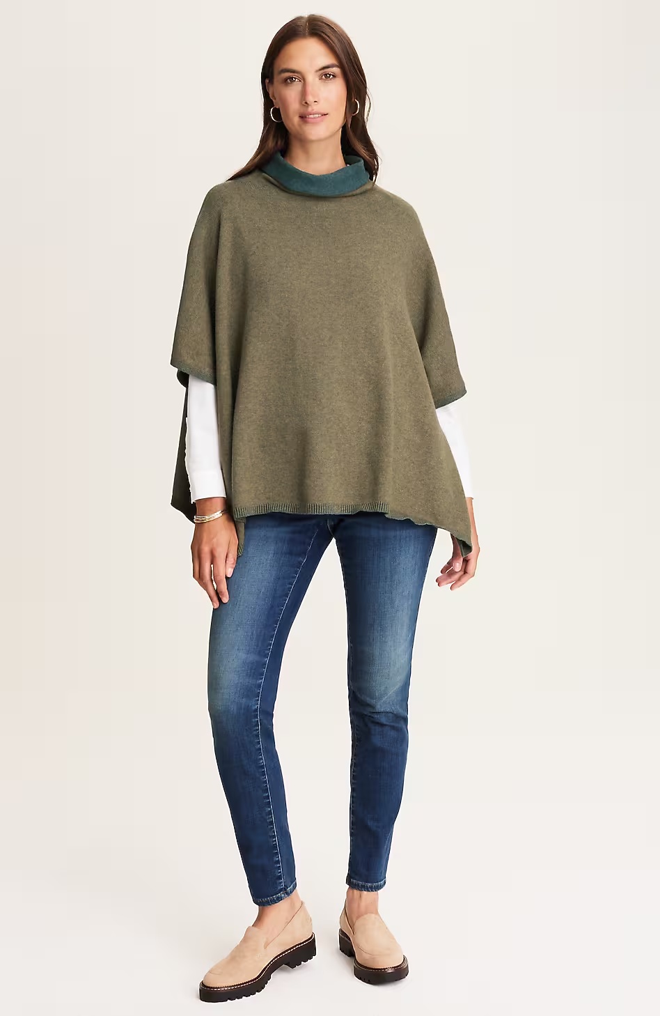 216-Two-Tone-Sweater-Poncho-10.jpg Two-Tone Sweater Poncho