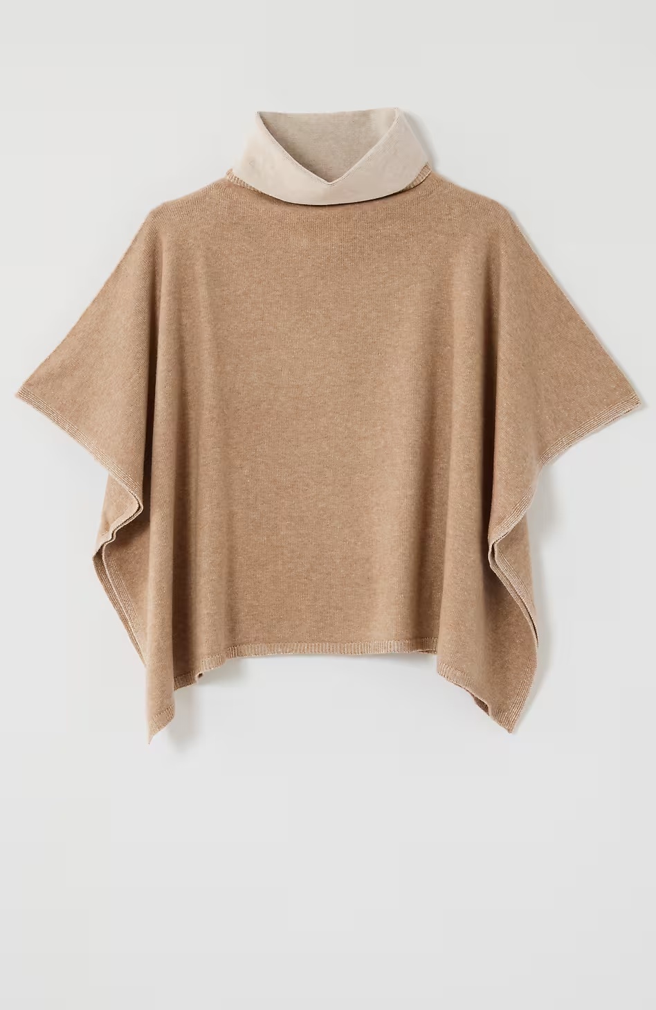 216-Two-Tone-Sweater-Poncho-3.jpg Two-Tone Sweater Poncho