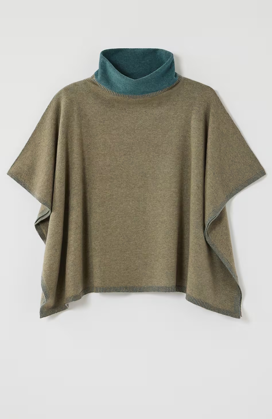 216-Two-Tone-Sweater-Poncho-9.jpg Two-Tone Sweater Poncho