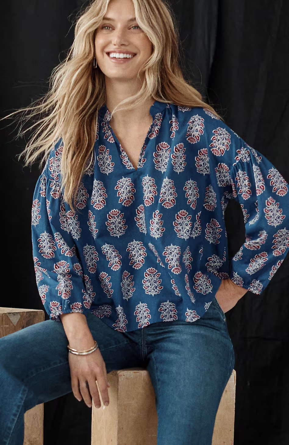 Printed Cotton Top
