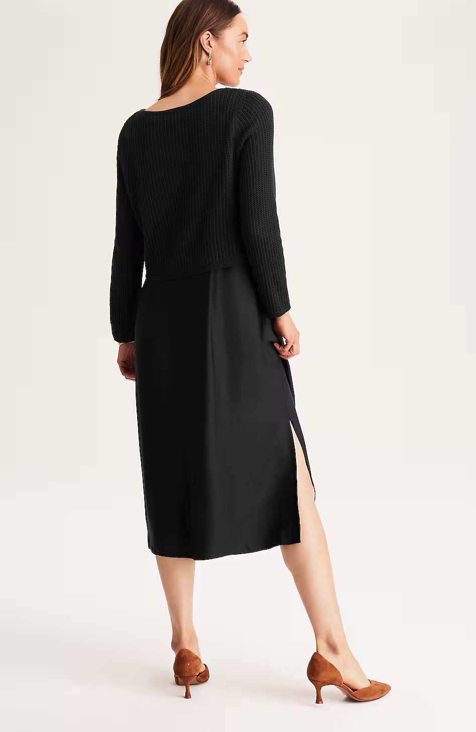 22587-Mixed-Media-Two-Piece-Sweater-Dress-3.jpg Mixed-Media Two-Piece Sweater Dress