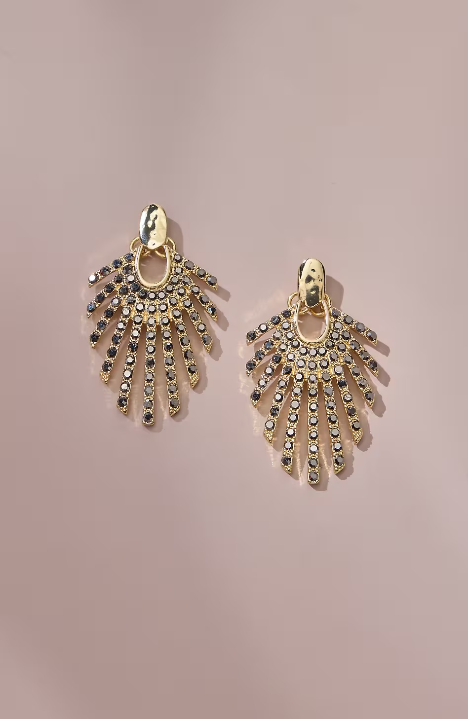 Sparkling Goldtone Statement Earrings
