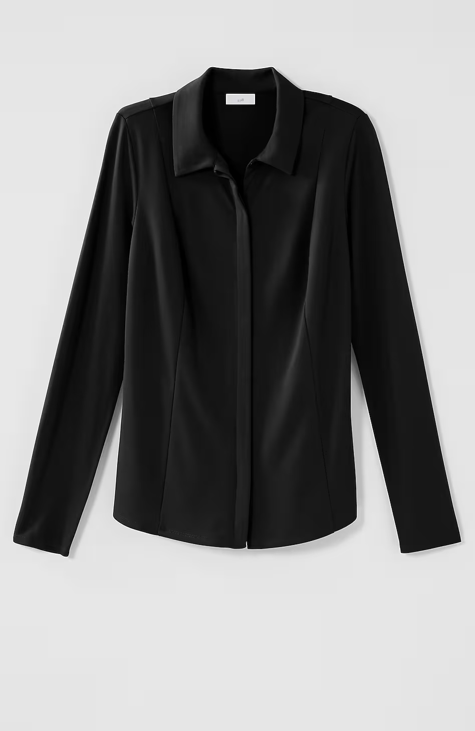 23153-Ponte-Knit-Button-Front-Shirt-4.jpg Ponte Knit Button-Front Shirt