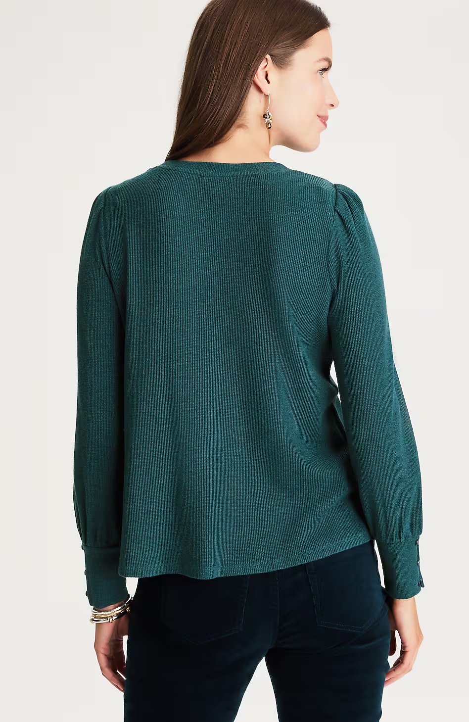 23271-Buttoned-Cuff-Waffle-Top-3.jpg Buttoned-Cuff Waffle Top