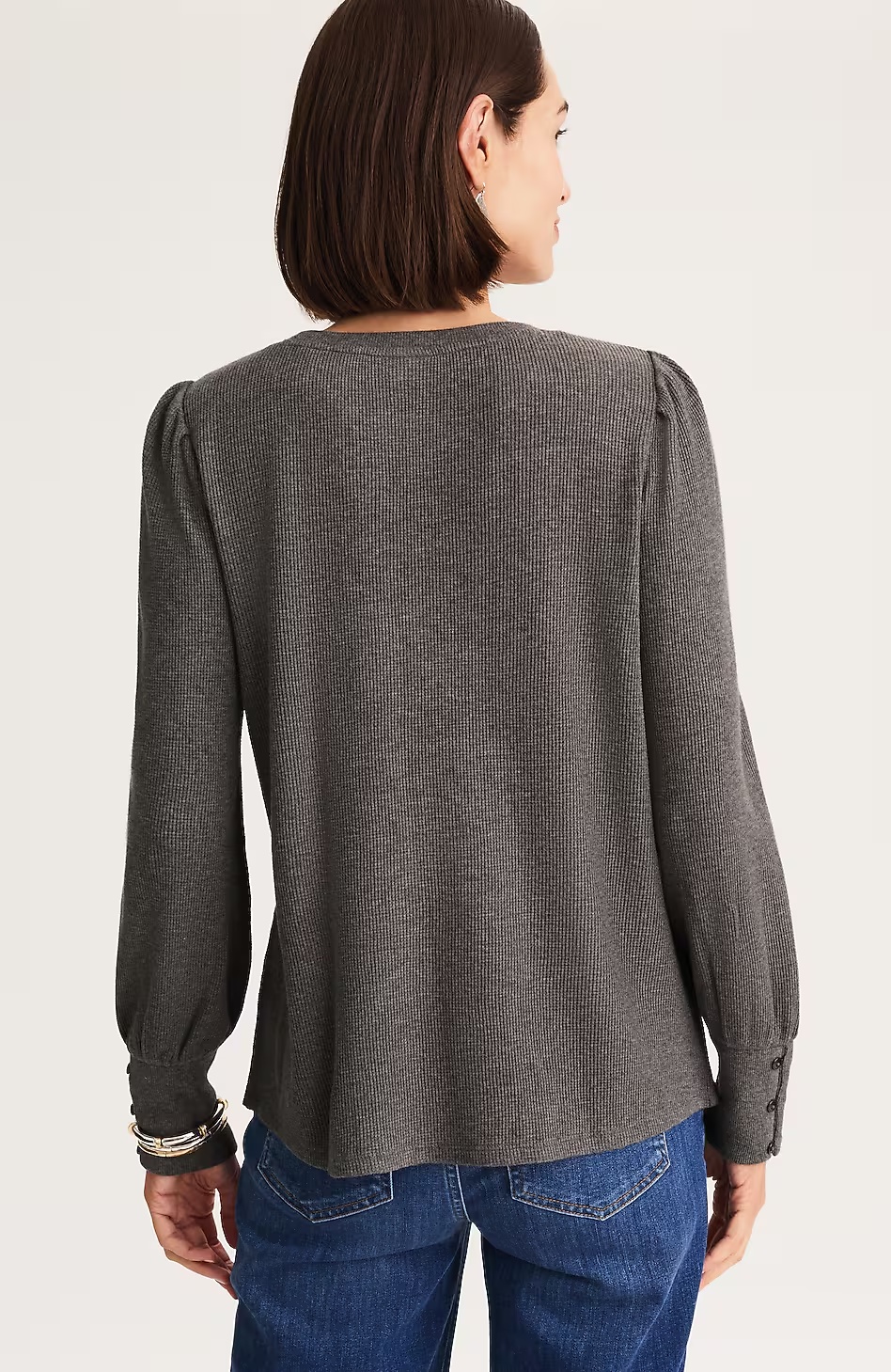 23271-Buttoned-Cuff-Waffle-Top-8.jpg Buttoned-Cuff Waffle Top