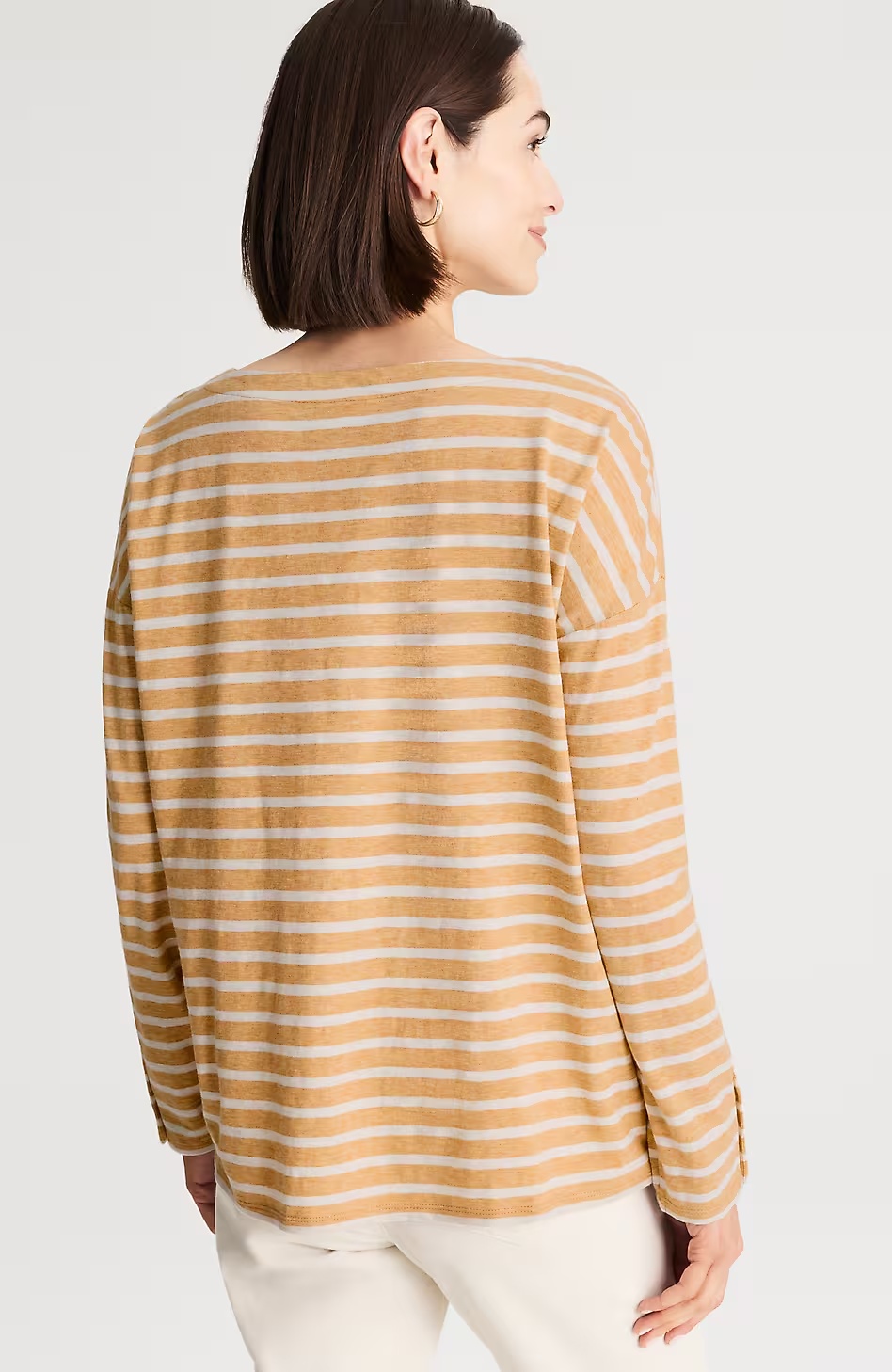 23390-Striped-Buttoned-Cuff-Tee-2.jpg Striped Buttoned-Cuff Tee