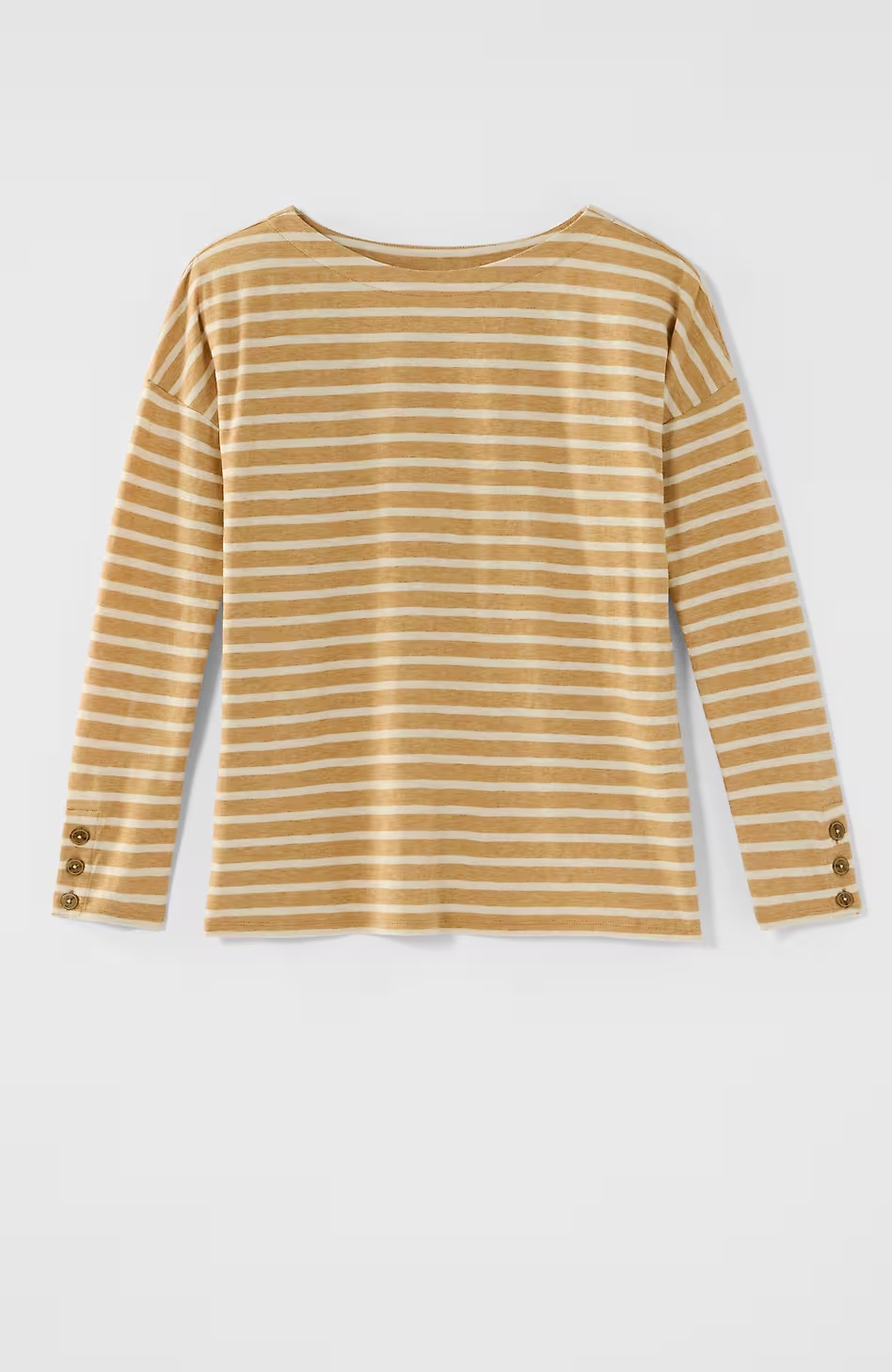 23390-Striped-Buttoned-Cuff-Tee-4.jpg Striped Buttoned-Cuff Tee