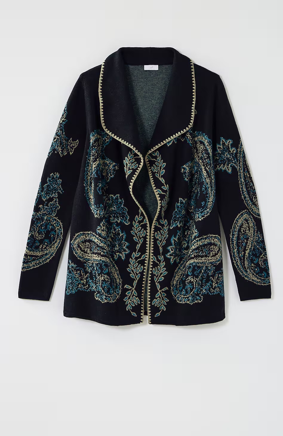 23588-Embroidered-Jacquard-Shawl-Collar-Cardi-4.jpg Embroidered Jacquard Shawl-Collar Cardi