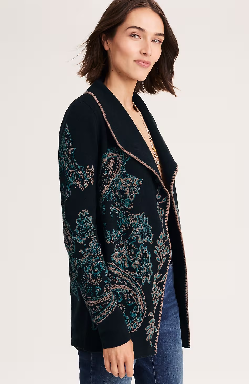 23588-Embroidered-Jacquard-Shawl-Collar-Cardi-6.jpg Embroidered Jacquard Shawl-Collar Cardi