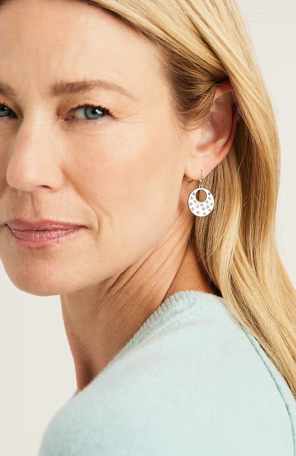 Twinkling Silvertone Earring Set