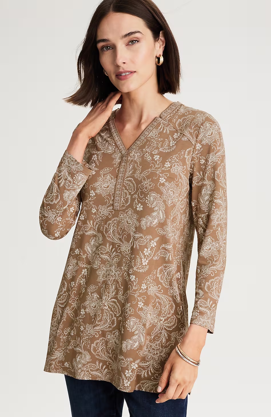 Wearever Notch-Neck Tunic