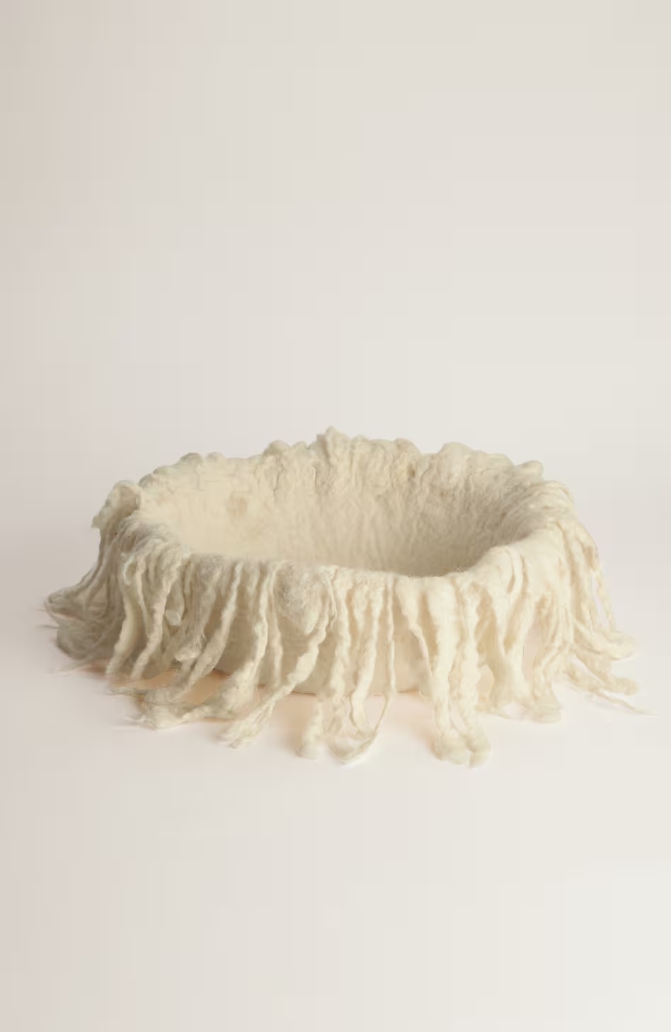 2616-Elements-Felt-Frayed-Round-Bowl-1.jpg Elements Felt Frayed Round Bowl