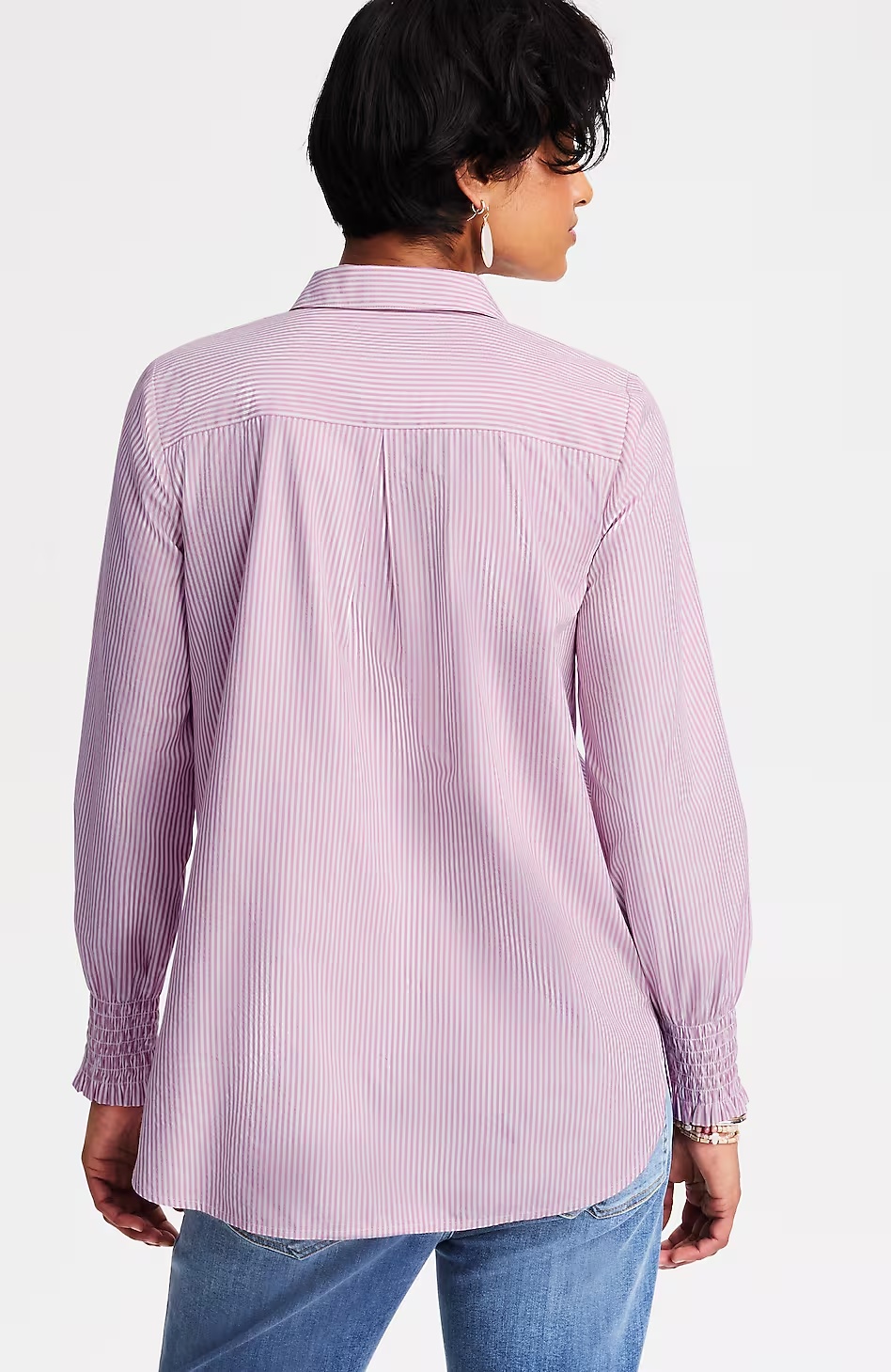 28579-Smocked-Sleeves-Poplin-Tunic-2.jpg Smocked-Sleeves Poplin Tunic