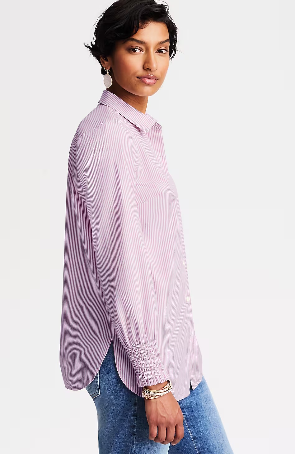 28579-Smocked-Sleeves-Poplin-Tunic-6.jpg Smocked-Sleeves Poplin Tunic