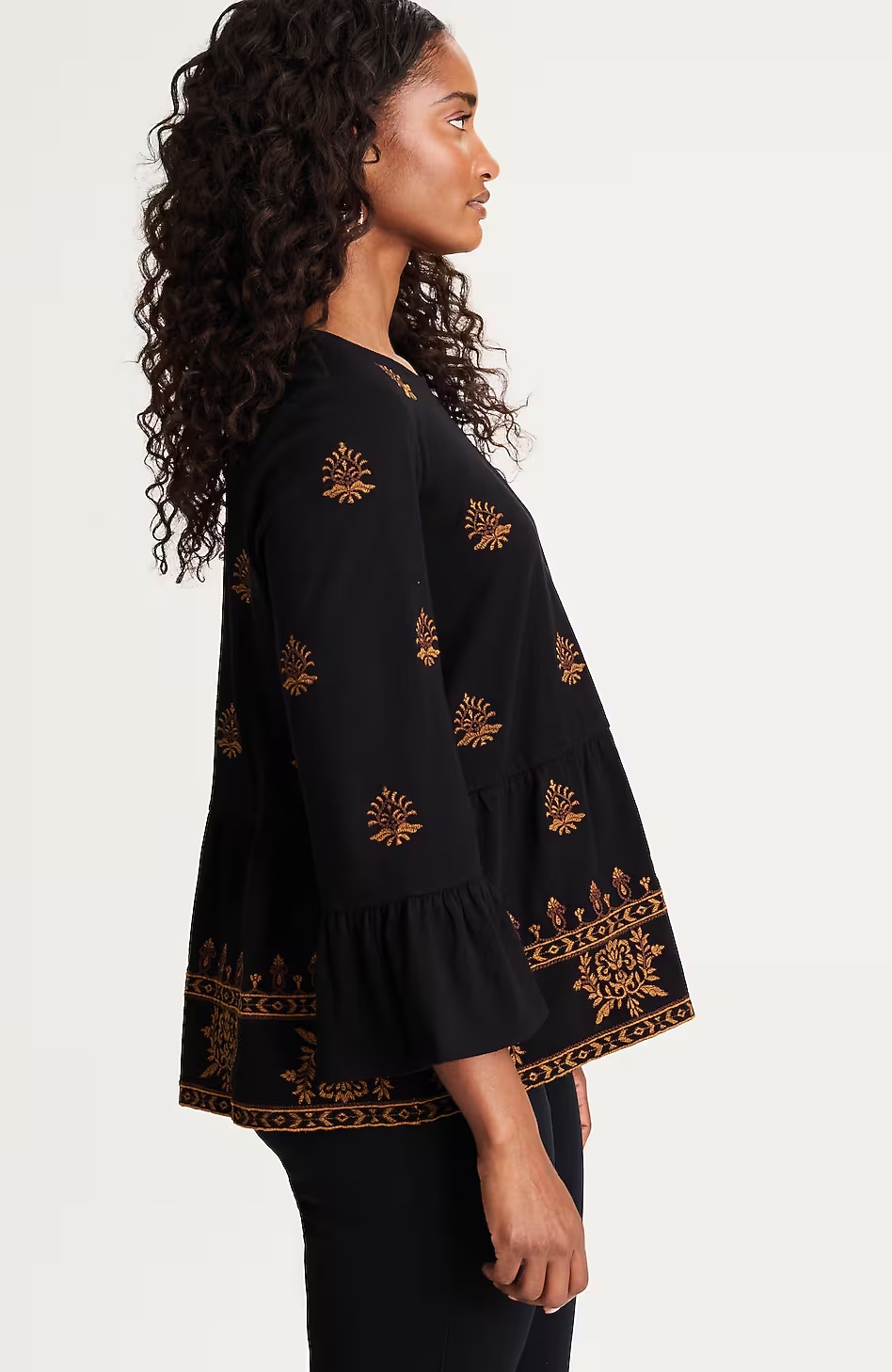 28935-Pure-Jill-Embroidered-Knit-Flounced-Top-11.jpg Pure Jill Embroidered-Knit Flounced Top