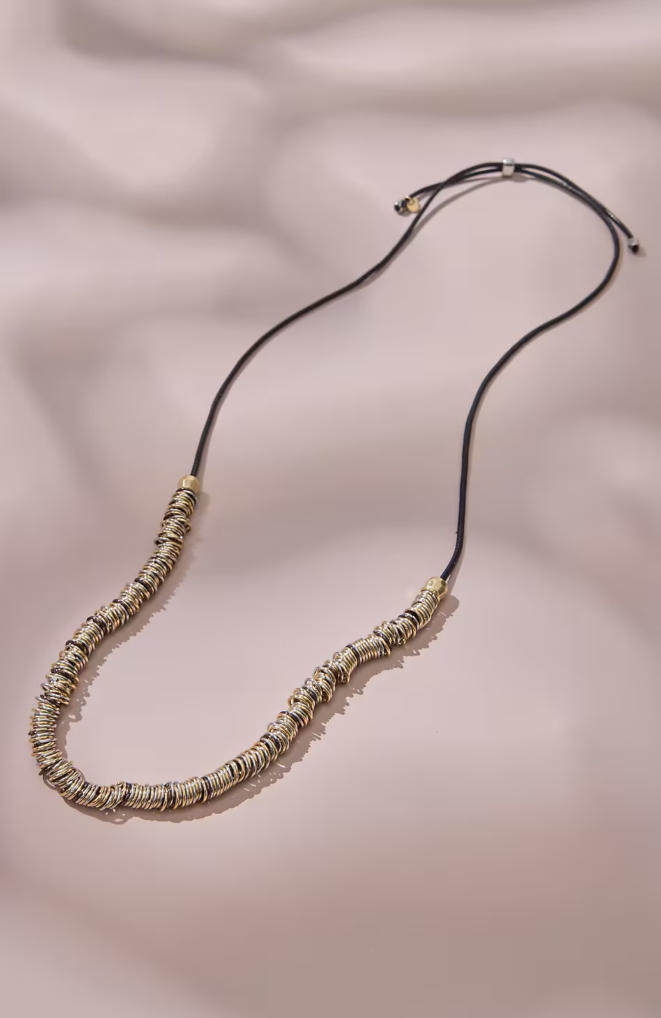 Multi-Metal Adjustable Necklace