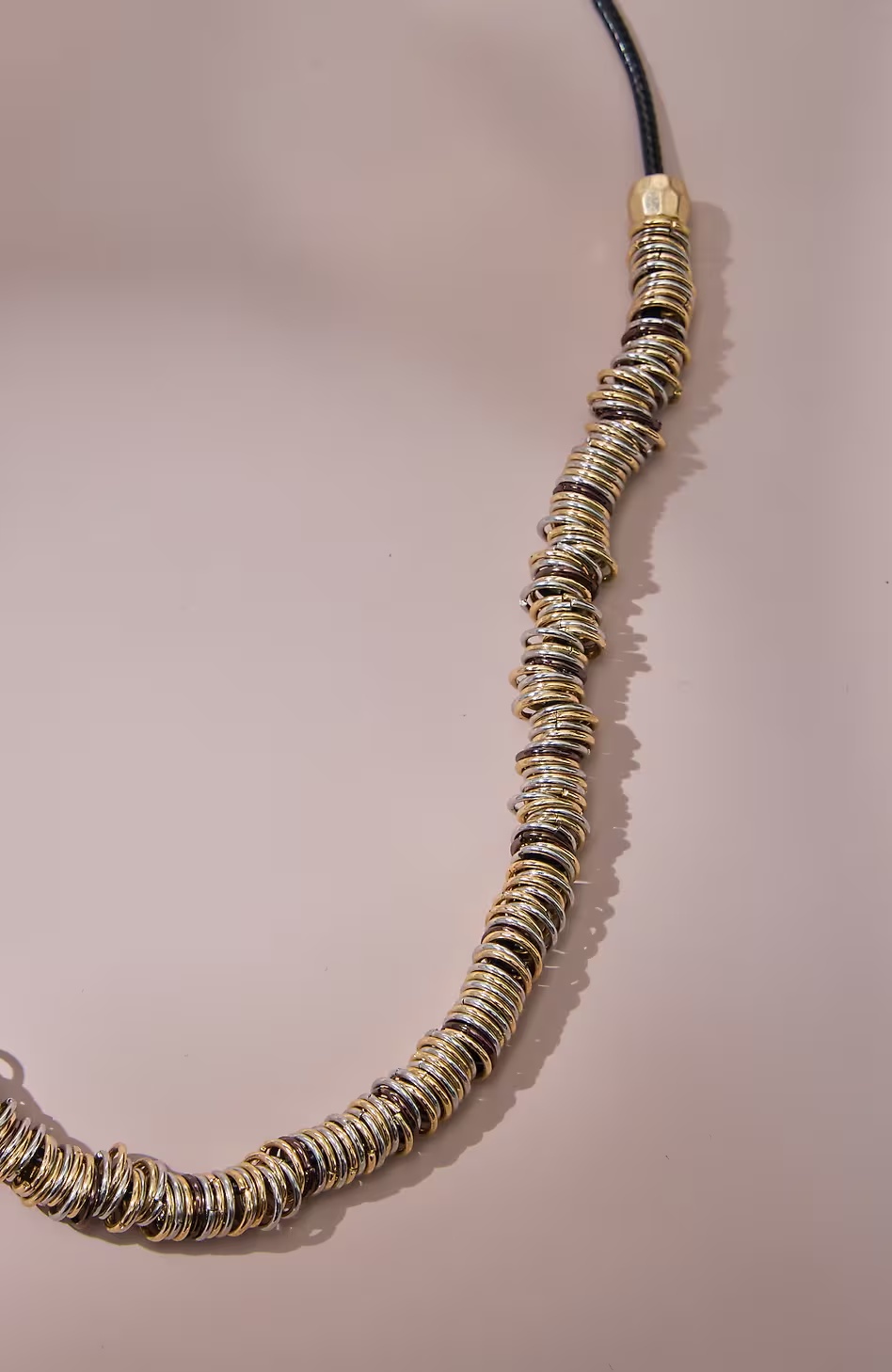 Multi-Metal Adjustable Necklace