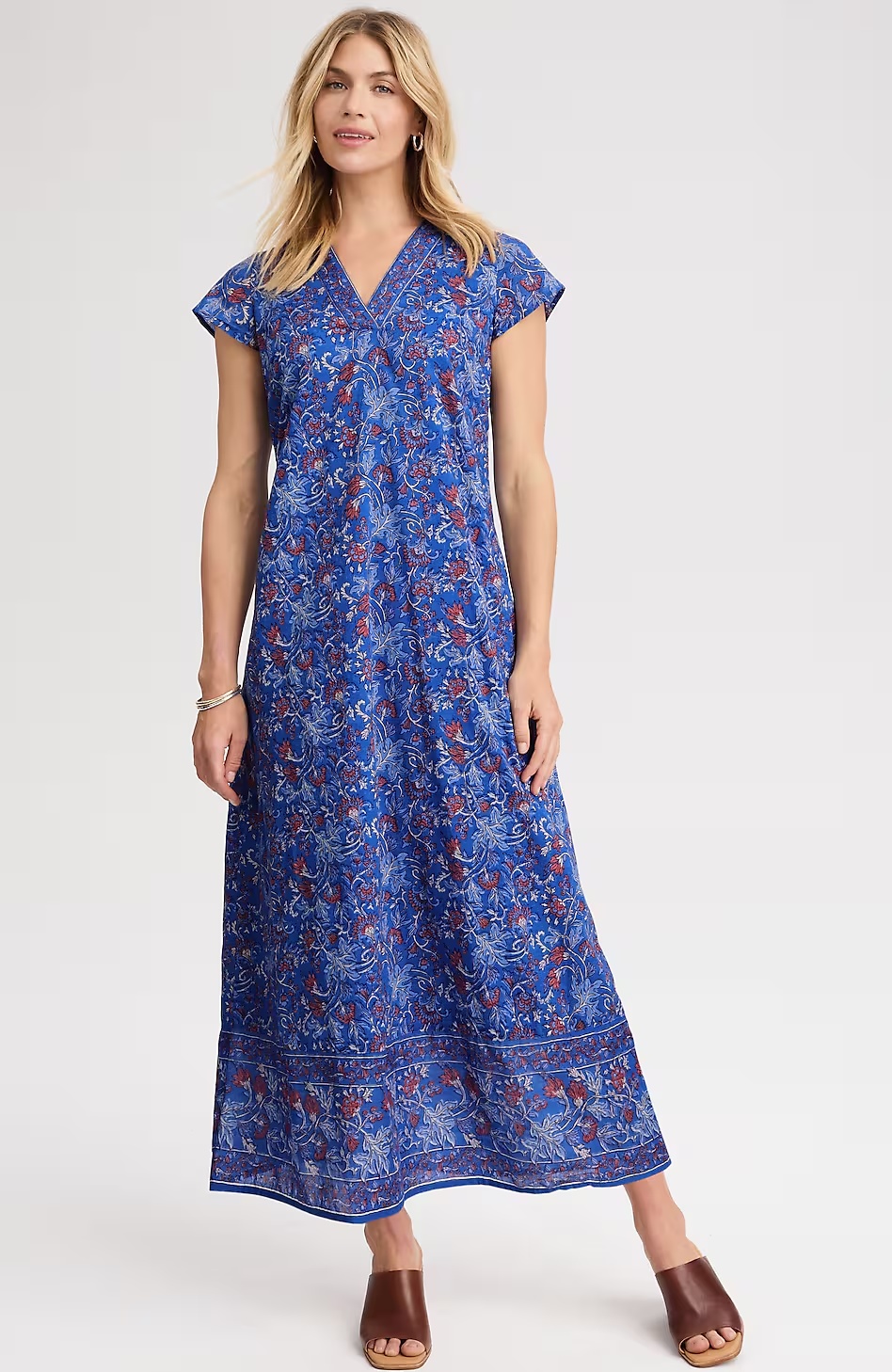 Pure Jill V-Neck Maxi Dress