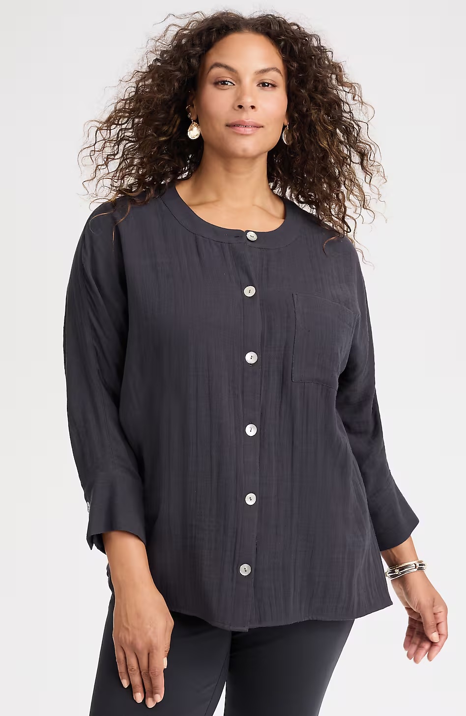 29135-Pure-Jill-Double-Cloth-High-Low-Top-9.jpg Pure Jill Double-Cloth High-Low Top