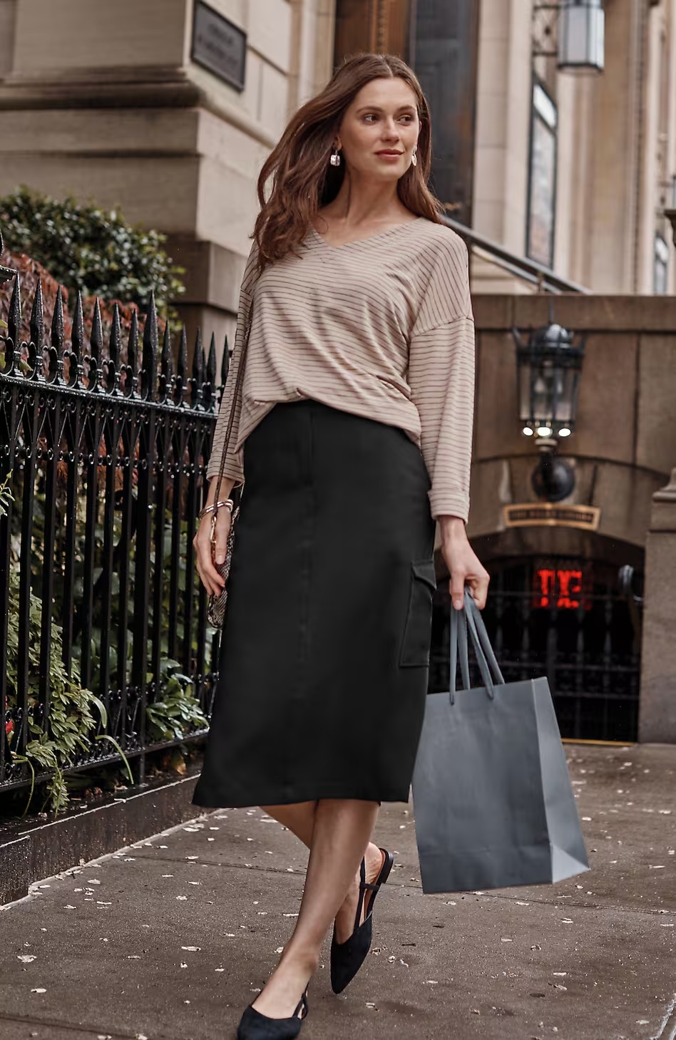 Wearever Easy-Care Cargo Pull-On Skirt