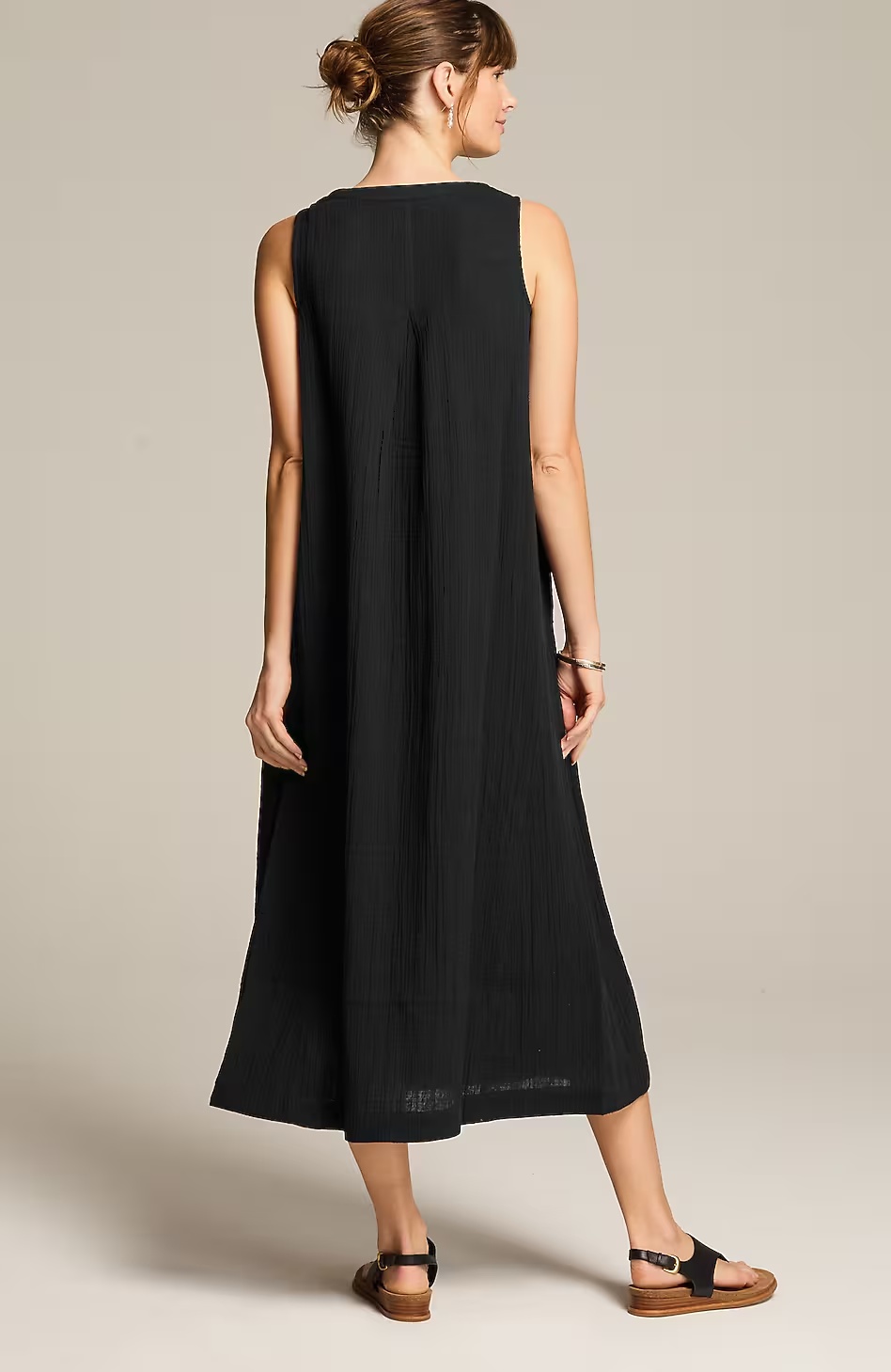 30482-Pure-Jill-Double-Gauze-Midi-Dress-2.jpg Pure Jill Double-Gauze Midi Dress