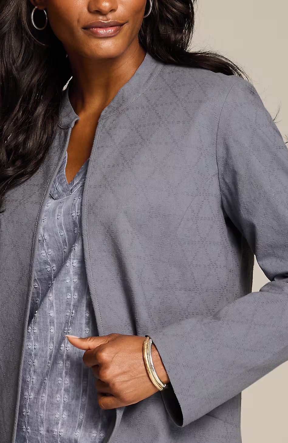 Pure Jill Cotton Dobby Jacket