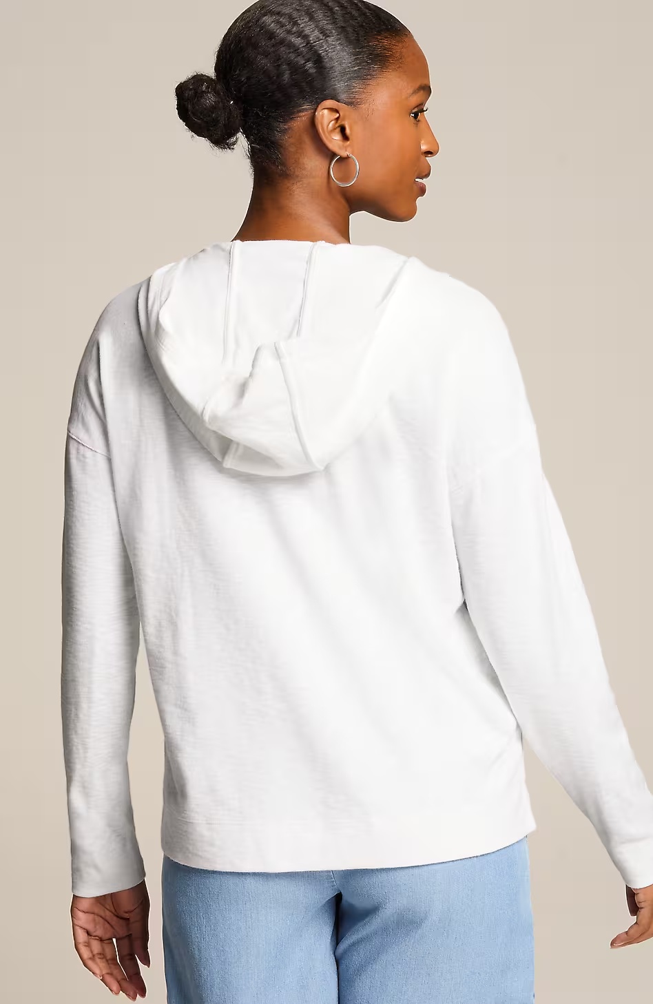 30642-Textured-One-Button-Hoodie-2.jpg Textured One-Button Hoodie